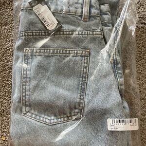 Wash Thigh Split Boyfriend Jeans Light Blue Size‎ 8 Distressed Denim